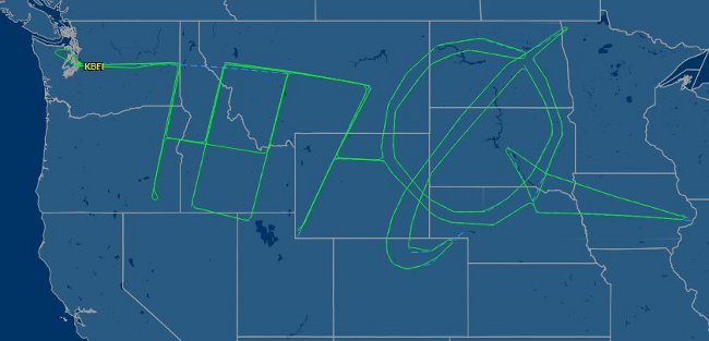 Полет на Boeing 787 - Dreamliner. Изт: flightaware